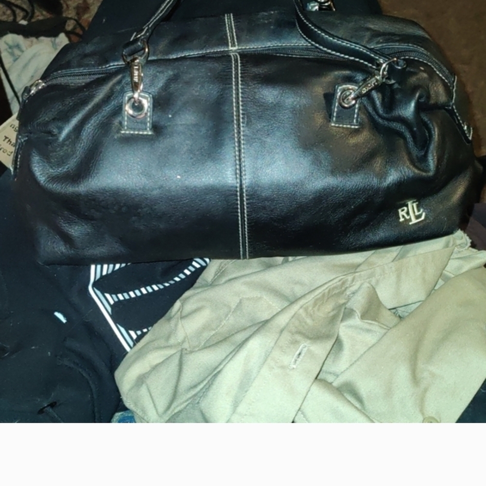 Polo by Ralph Lauren Black Duffel Bag - Picture 3 of 6